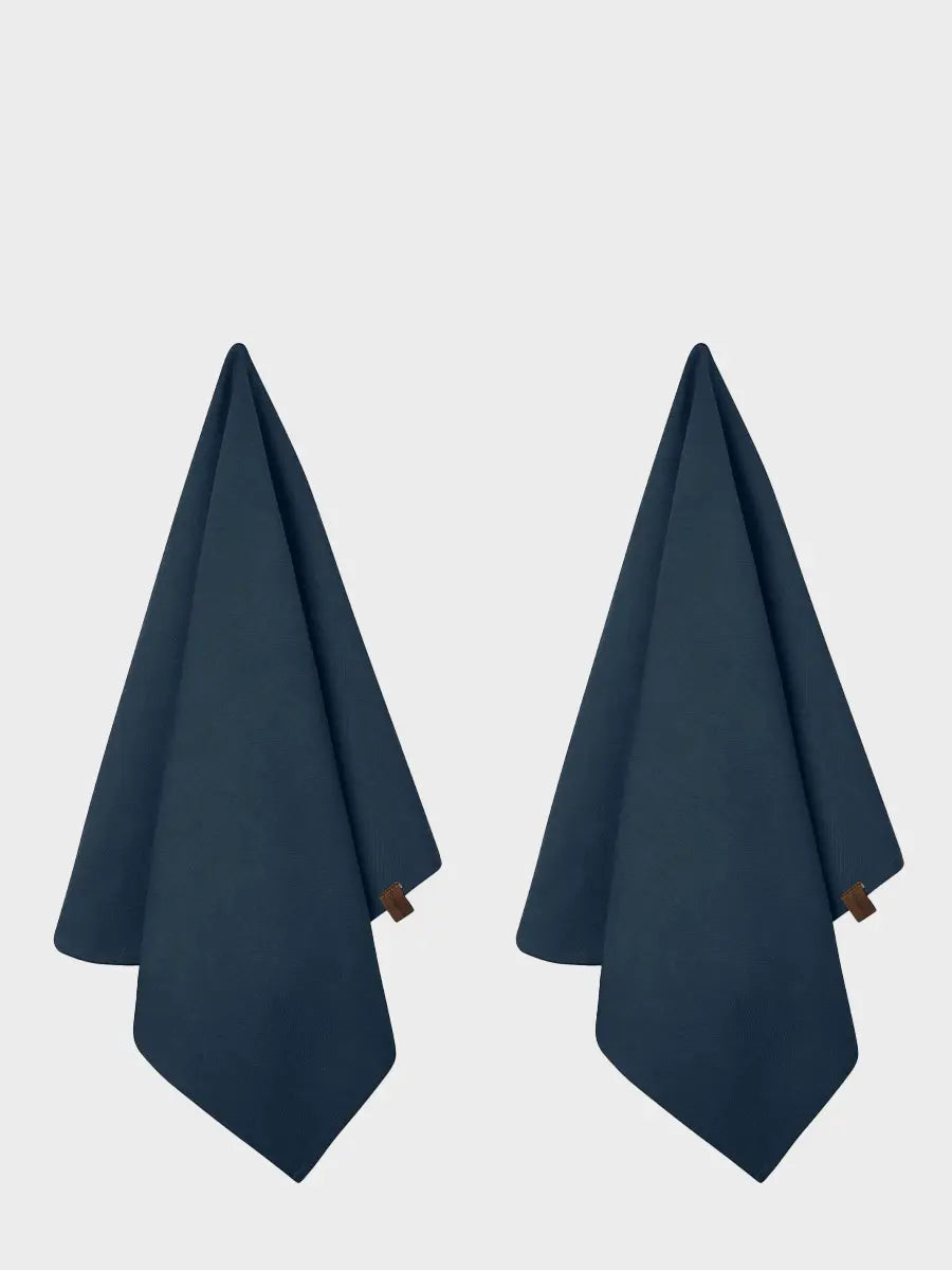 HUMDAKIN Økologisk Viskestykke - 2 stk Organic Textiles 037 Sea Blue
